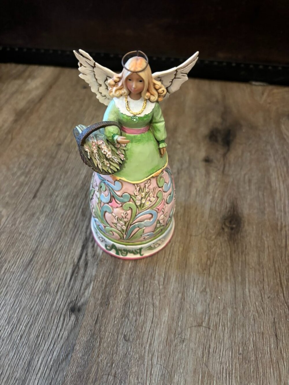 Jim Shore August Angel Birth Month Birthday figurine